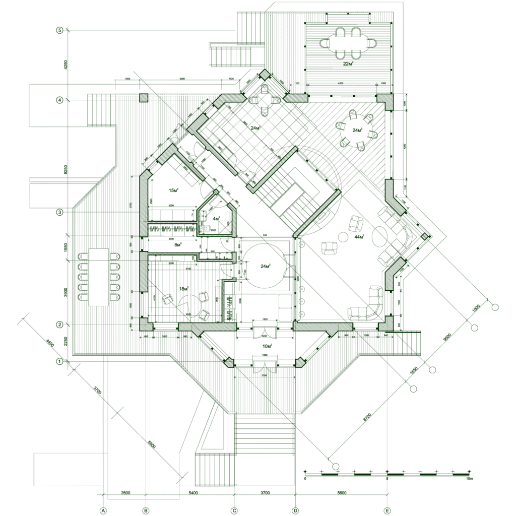 Architectural floor plan drawing